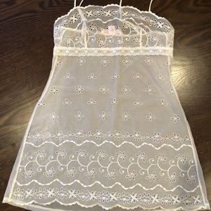 NWOT Victoria’s Secret White eyelet Lace Lingerie